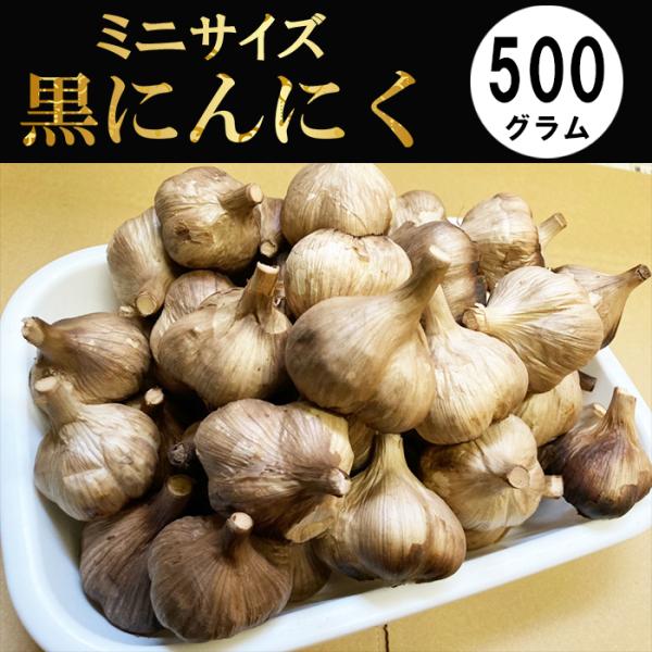 黒にんにく 青森産 ミニ 福地ホワイト六片 500ｇ Mサイズ未満の玉 ミニ黒にんにく