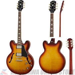 エピフォン セミアコ Epiphone  ES-335 Figured Raspberry Tea Burst [EIES335FRTBNH1]高性能ケーブルプレゼント ご予約受付中｜kurosawa-music