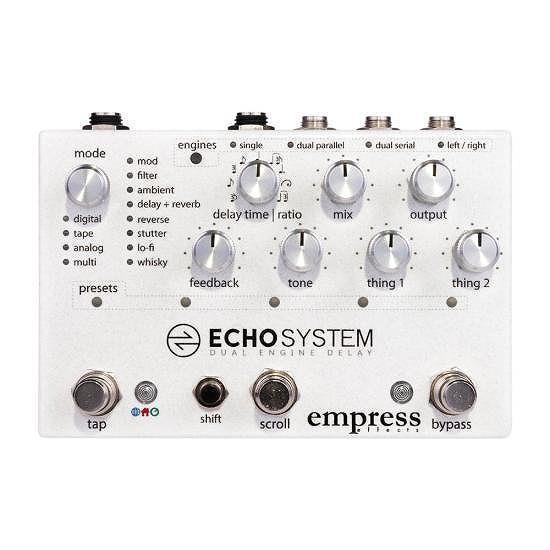 Empress Effects Echosystem ギターエフェクター ディレイ