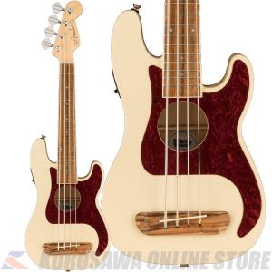 Fender Acoustics Fullerton Precision Bass Uke Olympic White 【送料無料】《コンサートウクレレ》(ご予約受付中)｜kurosawa-music