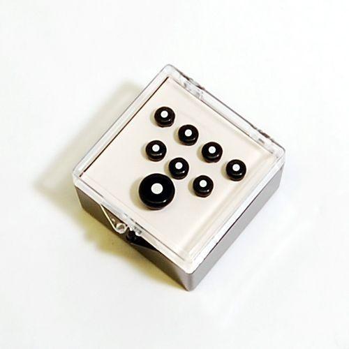 Martin Inlaid Bridge &amp; Endpins [18APP21] (Black/Wh...