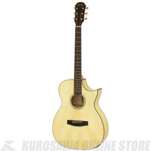 ARIA AF-107CE WHITE 【送料無料】 【カポ・チューナー・クロスアコギ3点セットプレゼント！】 【ONLINE STORE】｜kurosawa-unplugged