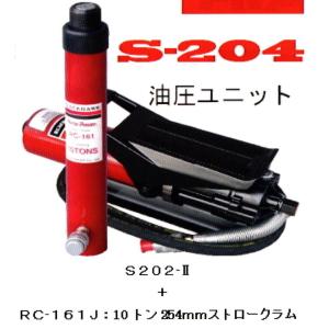 ブラックホーク ポートパワー 　RC-159  油圧式 ブラックホーク エアー油圧ポンプ S-203 フレーム修正機 鈑金 自動車