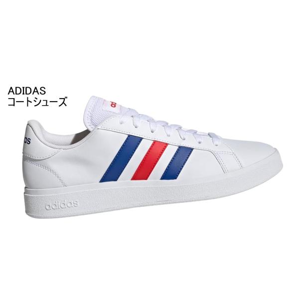 アディダス スニーカー グランドコートベース　 ライフスタイルシューズ　 どんな場面でも気軽に履ける