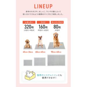 ペットシーツ 厚型 炭入り消臭 レギュラー ワ...の詳細画像2