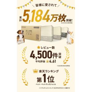 ペットシーツ 厚型 炭入り消臭 レギュラー ワ...の詳細画像4
