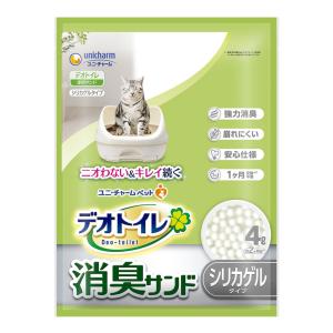 ユニチャーム】デオトイレ 緑茶成分入り消臭・抗菌サンド 4L