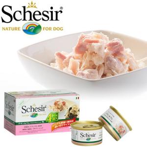 シシア 犬 Schesir ドッグフード チキンフィレ＆ラム ゼリータイプ マルチパック 85g×4P （ウェットフード/成犬用）（シシア/AGRAS Delic）（旧 チキン＆ハム）