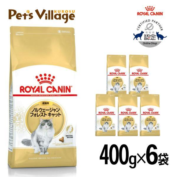 まとめ買いでお得！ロイヤルカナン FBN ノルウェージャンフォレストキャット 成猫用 400g ×6...