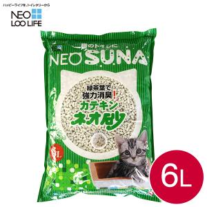 コーチョー ネオ砂 カテキン 6L （紙系の猫砂/ねこ砂/ネコ砂/猫用品）｜kurosu