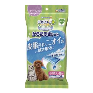 犬用 ウェットティッシュ 厚手 からだふき シート 小型犬用 香り付き 28枚 ■ ハウスダスト 花粉 ケア 拭く リフレッシュ 水分たっぷり 天然 森の恵｜kurosu