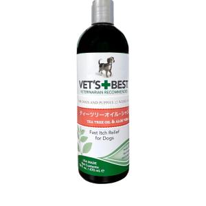 ヴァイシュラ 犬用 VET'S BEST ベッツベスト ティーツリーオイルシャンプー 470ml｜kurosu