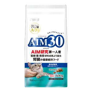 マルカン サンライズ AIM30 成猫健康尿路毛玉 フィッシュ 600g ■ 猫用 ドライフード エーアイエムサーティー｜kurosu