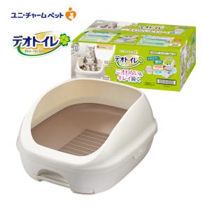 デオトイレ 脱臭ファン+本体セット 猫用トイレ ( 1セット