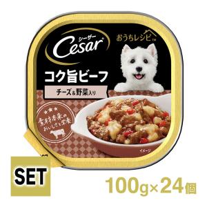 Cesar シーザー おうちレシピ コク旨ビーフ チーズ＆野菜入り 100g×24個｜kurosu