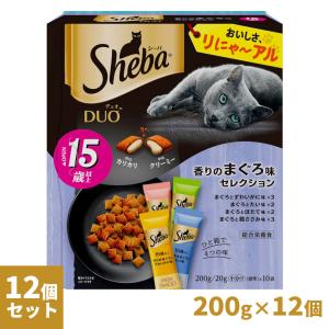 シーバ Sheba デュオ Duo 15歳以上 香りのまぐろ味セレクション 200g×12個｜kurosu