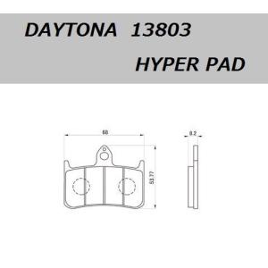 送料無料 ホンダ ホーネット 250 / HORNET 250 ( MC31 ) フロント用 ハイパー ブレーキパッド / DAYTONA / デイトナ 13803｜kurrku1