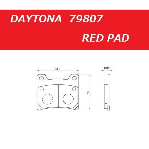 送料無料 ヤマハ FJ1200 / 4CC / フロント用 ブレーキパッド / デイトナ 赤パッド ...