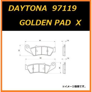 ホンダ XLR250R ( MD22 ) フロント ブレーキパッド / デイトナ ゴールデンパッド カイ / DAYTONA 97119 / 送料無料｜kurrku1