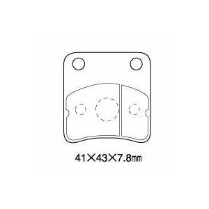 送料無料 ホンダ Live DIO ZX / SR / ST / AF34 / AF35 / フロントブレーキパッド / NTB A61-002HN / HONDA 06455-GZ0-405 06455-GZ0-415 互換｜kurrku1