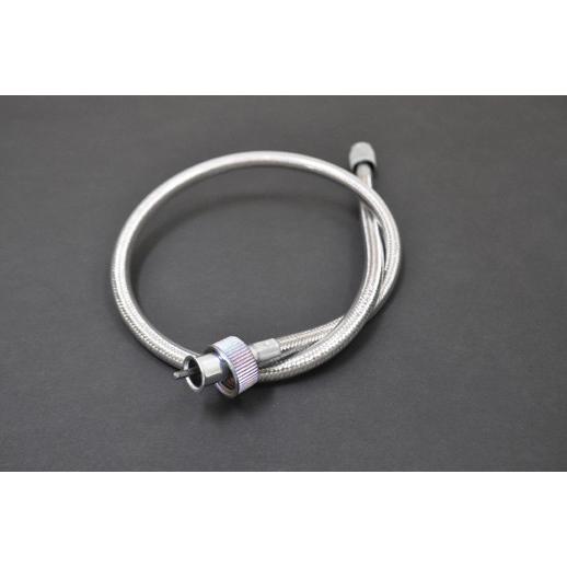 送料無料 カワサキ Z1 / Z2 アルキャンハンズ 純正長 メッシュ タコメーターワイヤー / N...