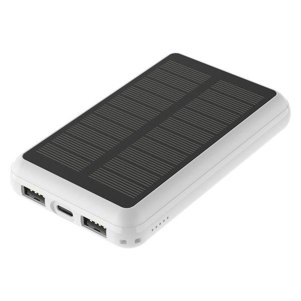 モバイルバッテリー ソーラーパネル 手のひらサイズ薄型・軽量 7000mAh PSEマーク有 HID...
