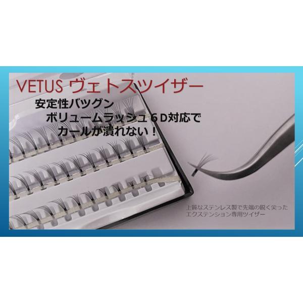 VETUS ヴェトス ベトス ツィザー ステンレス ピンセット まつげエクステ 耐電耐酸 細かい作業...