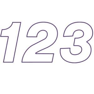 スチール製 プライスボード用数字 AS-47 10枚セット 総額表示 自動車販売店用