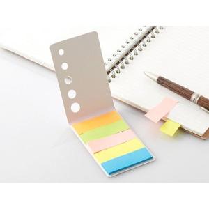 カバー付フセンメモ Ｖ０１０１２１ ５０冊セット　450冊迄　50冊単位可能　 名入れ ５色セット ...