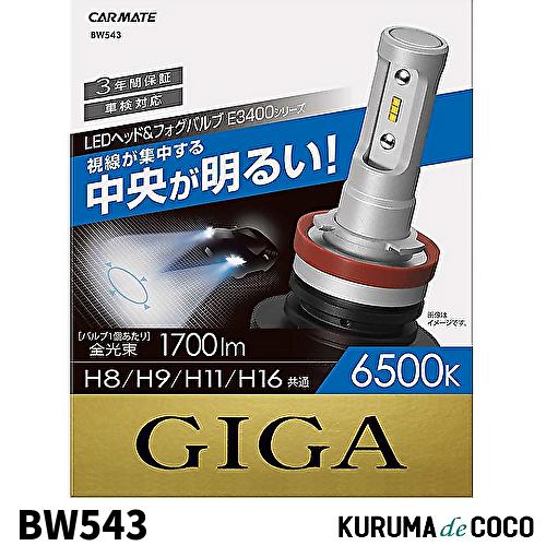 CARMATE カーメイト BW543 ヘッドライト フォグランプ GIGA E3400シリーズ H...