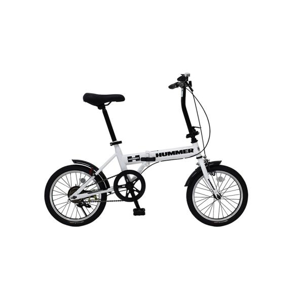 ミムゴ MG-HM16N-WH HUMMER ノーパンク 16インチ折畳み自転車WH