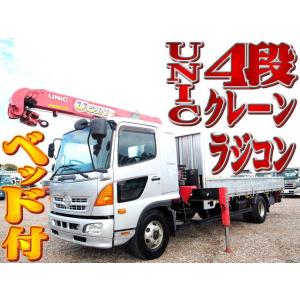 【支払総額4,500,000円】中古車 日野 レンジャー 4段クレーン ラジコン ベッド付 標準幅