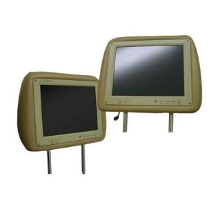 ヘッドレストモニター 10インチ　【美品】 ヘッドレストモニター 大型 10インチ レザー 二個 高画質 LED液晶