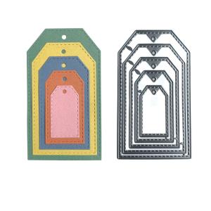 カッティングダイ 長方形 カード フレーム 縁飾り スクエア コラージュ