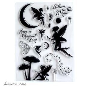 クリアスタンプ 花束 花 植物 スクラップブッキング はんこ アルバム