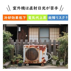 室外機カバー エアコン 室外機 遮熱カバー 遮...の詳細画像5