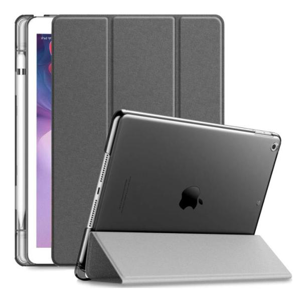 ipad7/8/9ケース ペンシル収納付き 3つ折り手帳型  10.2インチ 黒