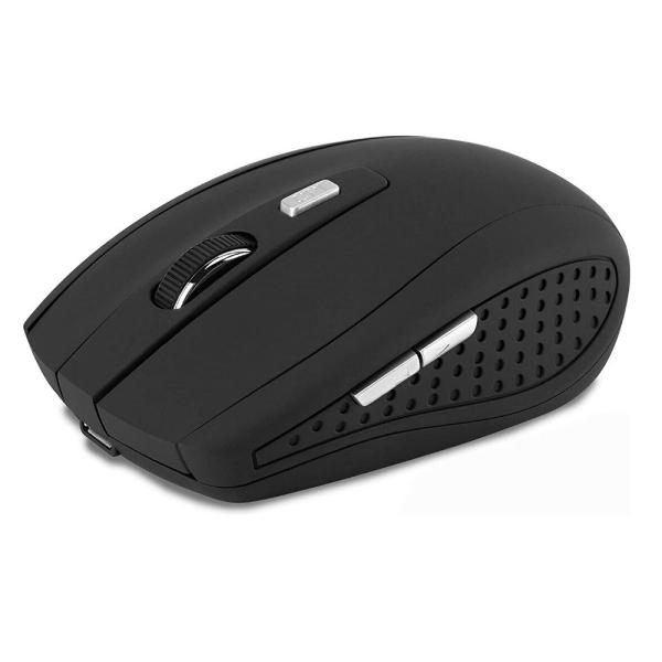 マウス　イヤレスマウス 無線 USB充電式 高精度無線対応 静音 高機能 黒