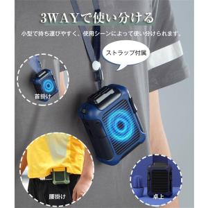 ベルトファン 腰掛け扇風機 携帯扇風機 腰ベル...の詳細画像2