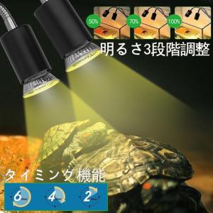 爬虫類 バスキングライト 双頭紫外線 治具付き...の詳細画像1