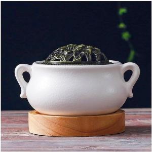 電気 茶香炉 火を使わない 陶器製 アロマポッ...の詳細画像2