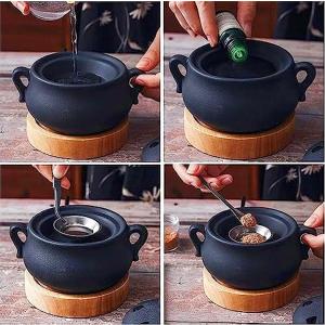 電気 茶香炉 火を使わない 陶器製 アロマポッ...の詳細画像3
