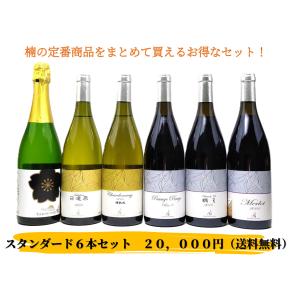 スタンダード６本セット（桜フルボトル／日滝原2024／シャルドネ樽熟成2022／パッサージュ・ルージュrev.3／楠R2019／メルロー2022）