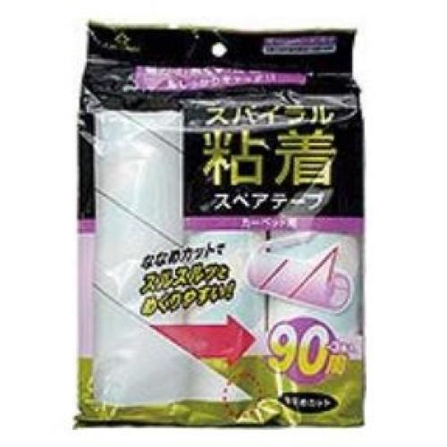 グローバル Care Linkage スパイラル粘着スペアテープ 90周巻×3個入×6個