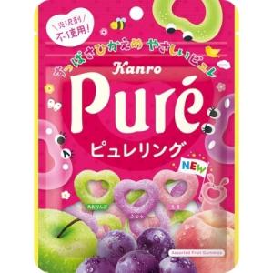 カンロ ピュレリング 63g×6袋｜果汁風味 リング型 もちもち食感 楽しい