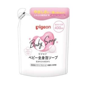 ピジョン 全身泡ソープ ベビーフラワー 詰めかえ用 400ml ベビーソープ、シャンプーの商品画像