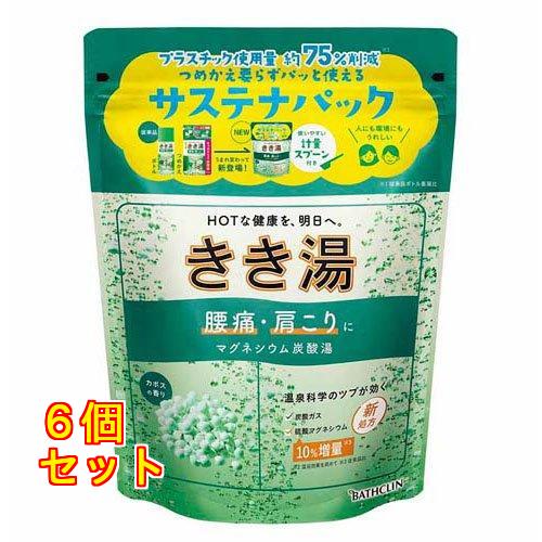 きき湯 マグネシウム炭酸湯 カボスの香り 360g×6個