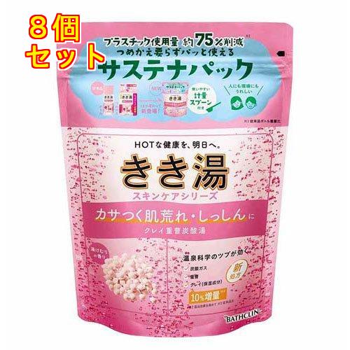 きき湯 クレイ重曹炭酸湯 湯けむりの香り 360g×8個