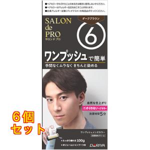 サロンドプロ 白髪染め ワンプッシュ メンズカラー 6 ダークブラウン