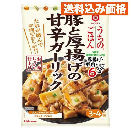 キッコーマン うちのごはん おそうざいの素 豚と厚揚げの甘辛ガーリック 1個入×10個